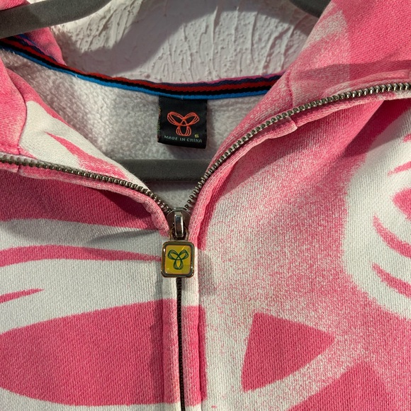 Bubble Gum Pink Cozy TNA 2013 Old-school Full Zip Hoodie - Size Small - Picture 2 of 5